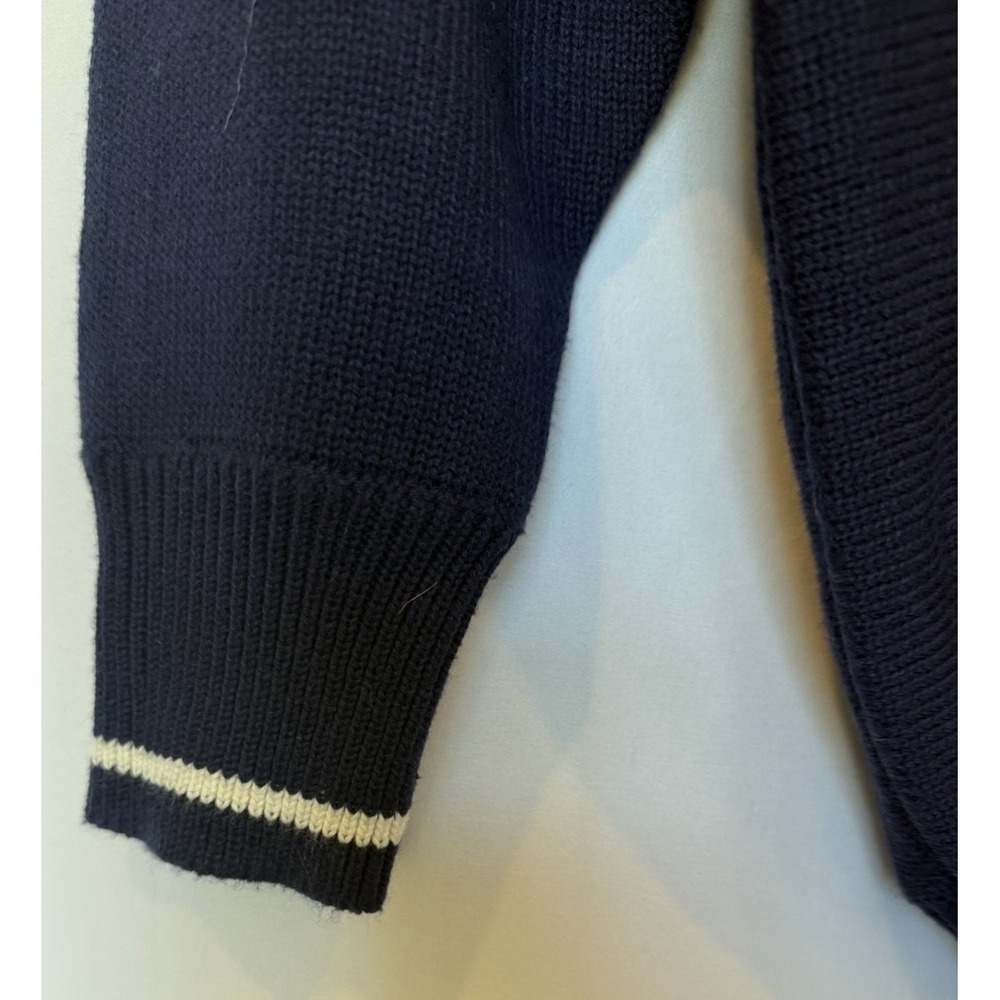 Vintage Preppy Nautical Knit Sweater Womens‎ Size 2X Navy Coastal Yacht Rope NWT - Picture 5 of 13